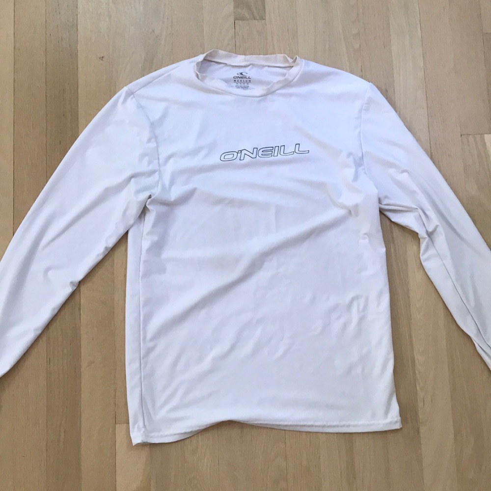 O’Neill rash guard, medium, white